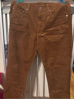 Bonobos Men's Corduroy Pants in Brown - Slim Straight Fit - 33x30